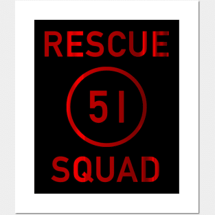 Squad 51 (Red Metallic) Posters and Art